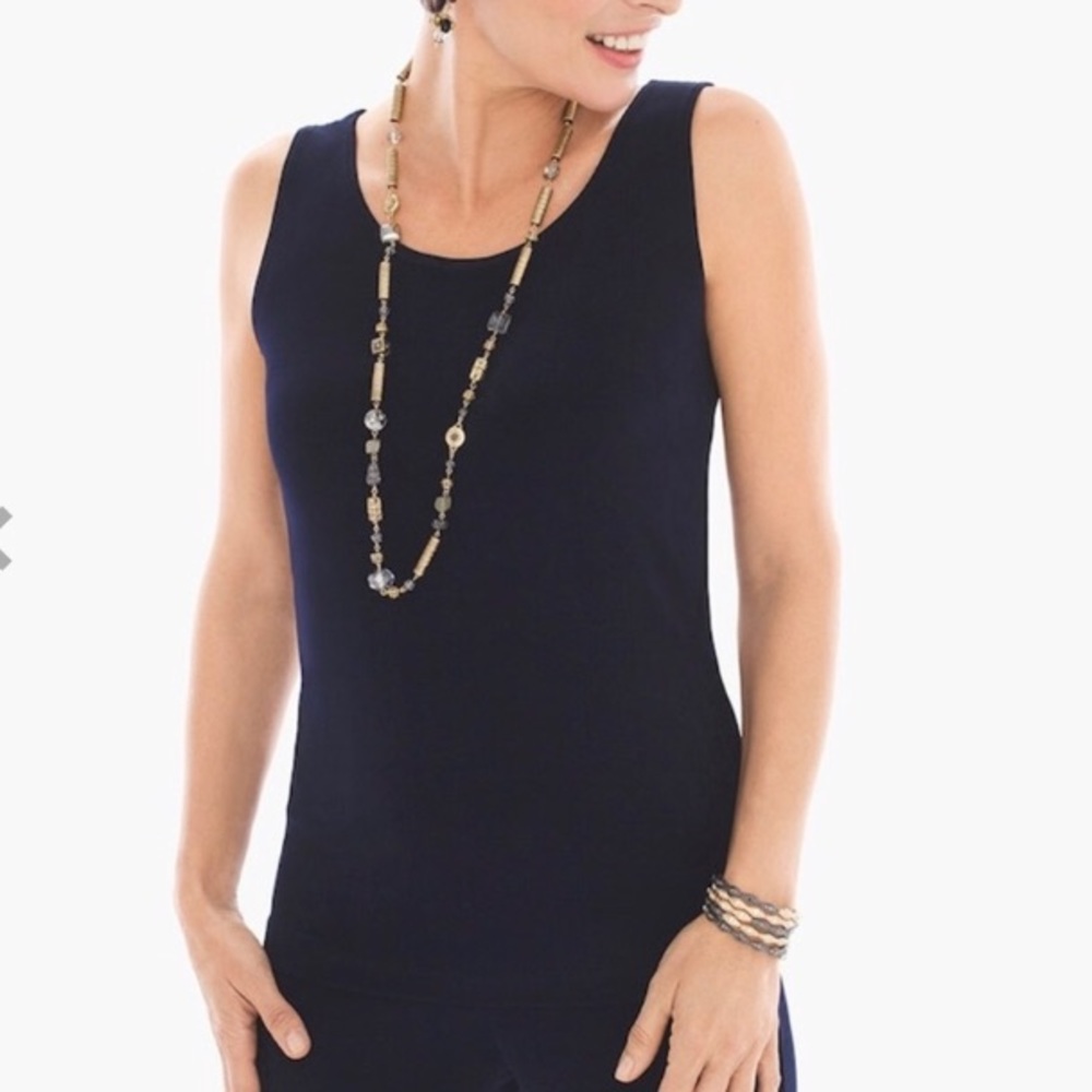Chico’s navy blouse